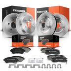 Set of 4 Disc Brake Rotors & Ceramic Pads for Chevy Impala (2000–2005)