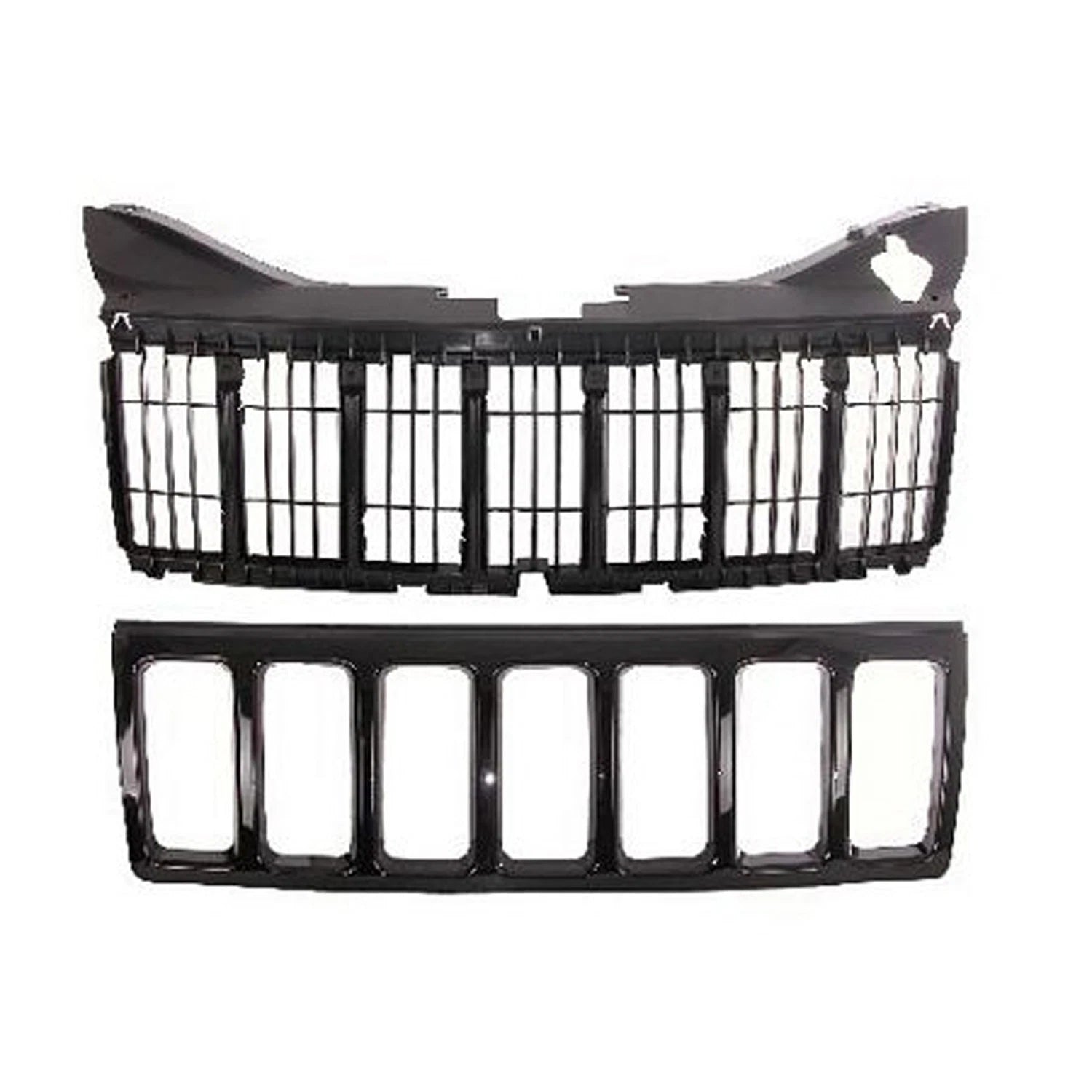 Replacement Black Ready to Paint Plastic Front Grille (See compatibility Chart)