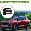 Exterior Door Handle Cover Trim for Chevrolet Equinox (2018–2023) Glossy Black