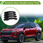 Exterior Door Handle Cover Trim for Chevrolet Equinox (2018–2023) Glossy Black