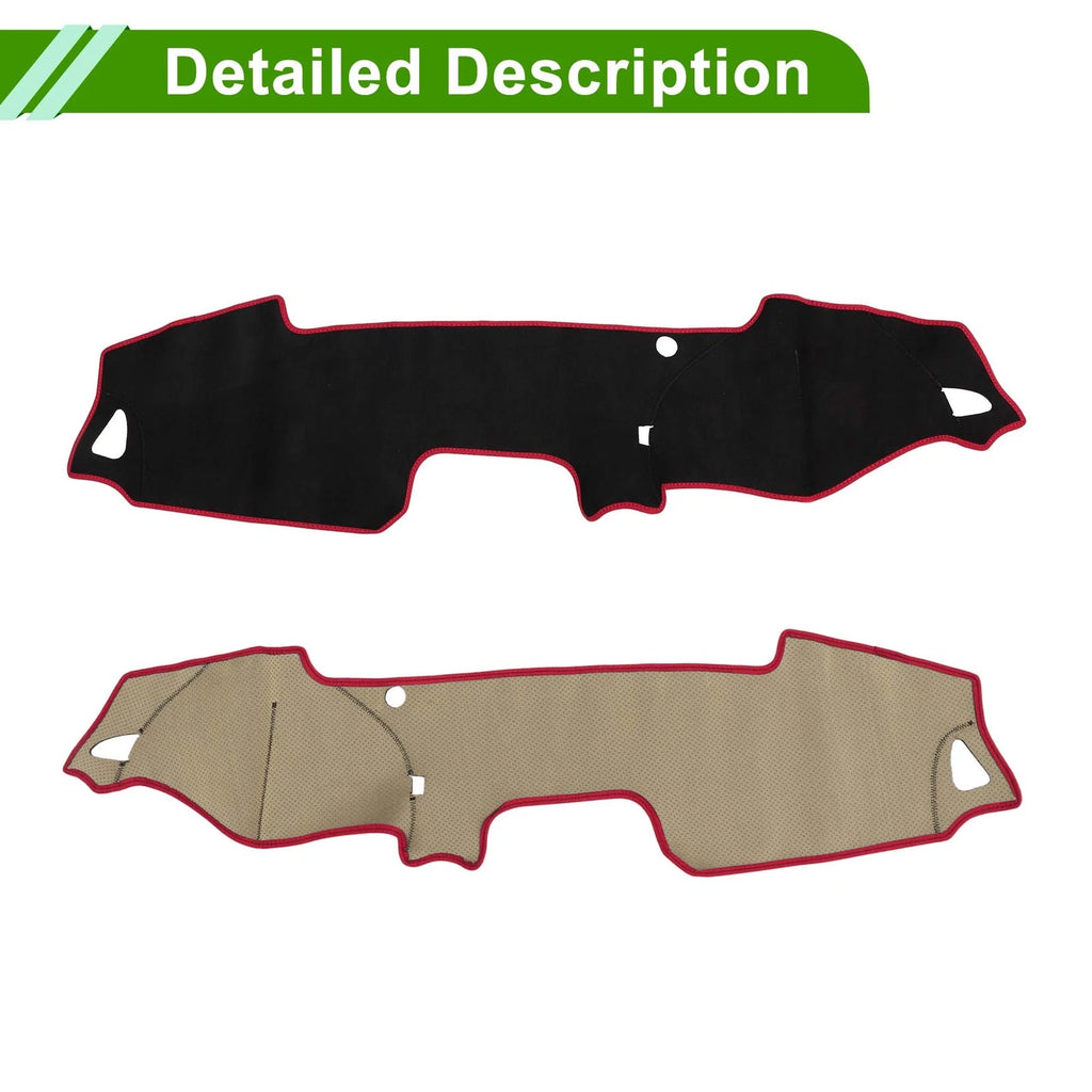 Dashboard Cover Mat for Mazda MX-5 ND RF Miata (2015–2020) Black Red