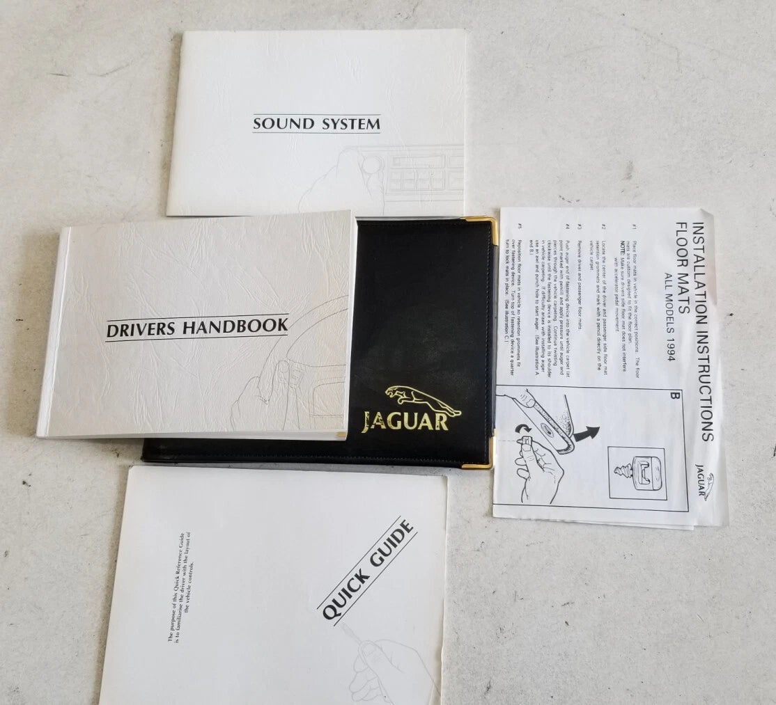 Owner Manual Handbook for Jaguar XJ6 Sedan (1993)