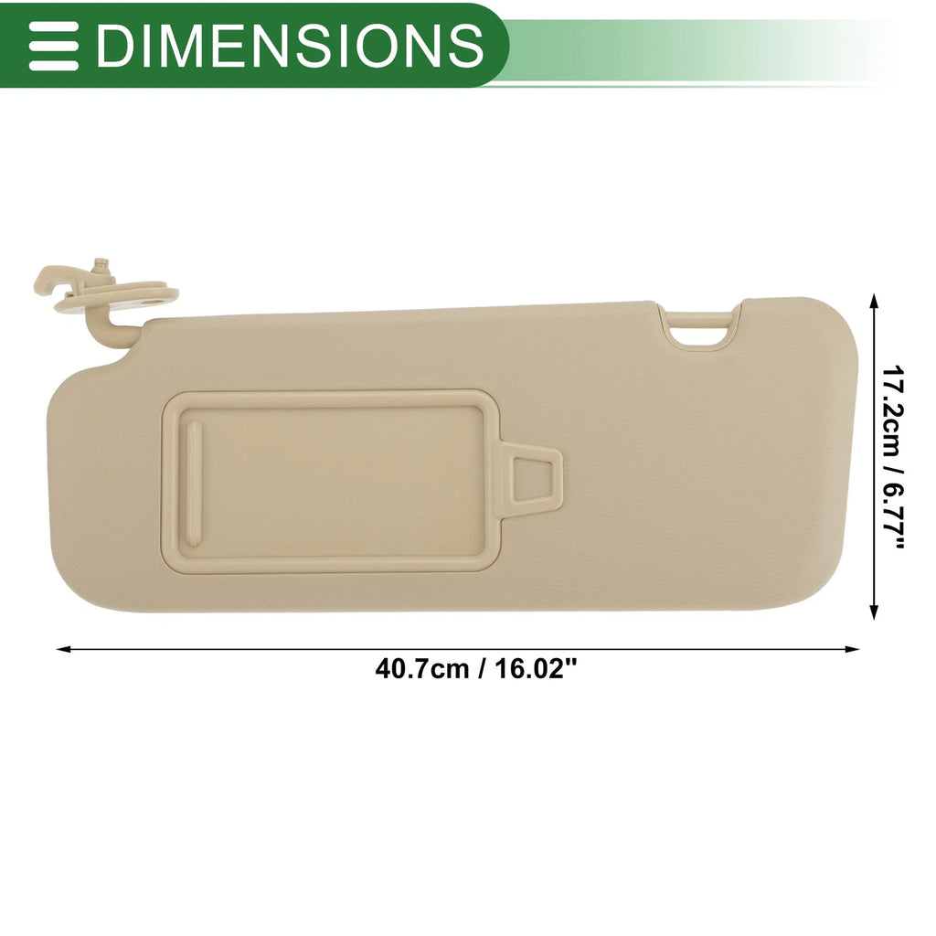 Sun Visor No.85210F0100TTX for Hyundai Elantra AD (2016–2019) Left Driver Side