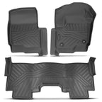All Weather Floor Mats for Ford F-250 F-350 Super Duty Crew Cab (2017–2024)