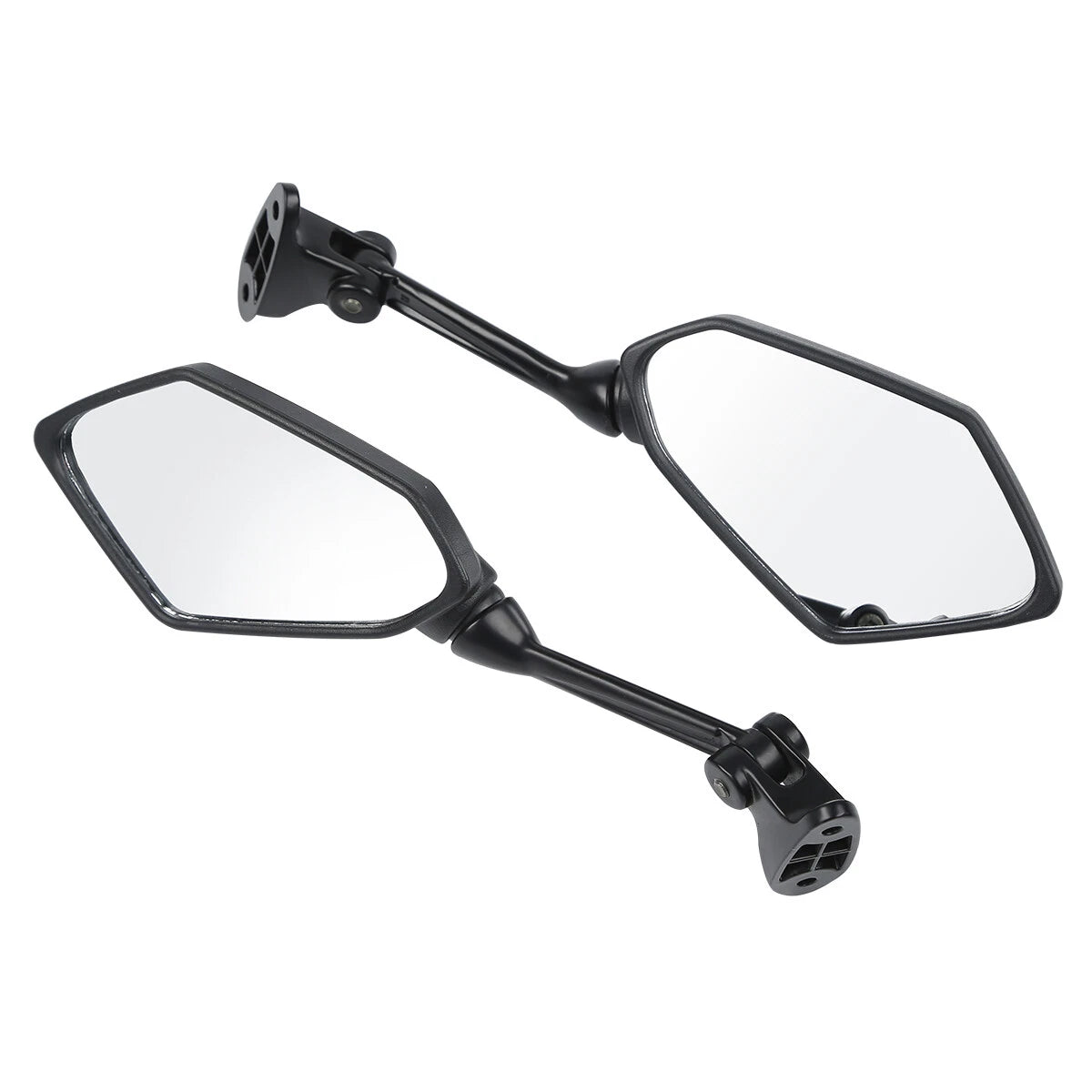 Set of 2 Black Rearview Mirrors for Kawasaki Ninja ZX6R (2009–2012)