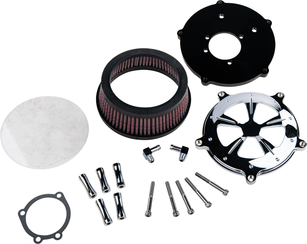 Air Cleaner Kit Chrome for Commodore V-Twin Bikes (HARDDRIVE)