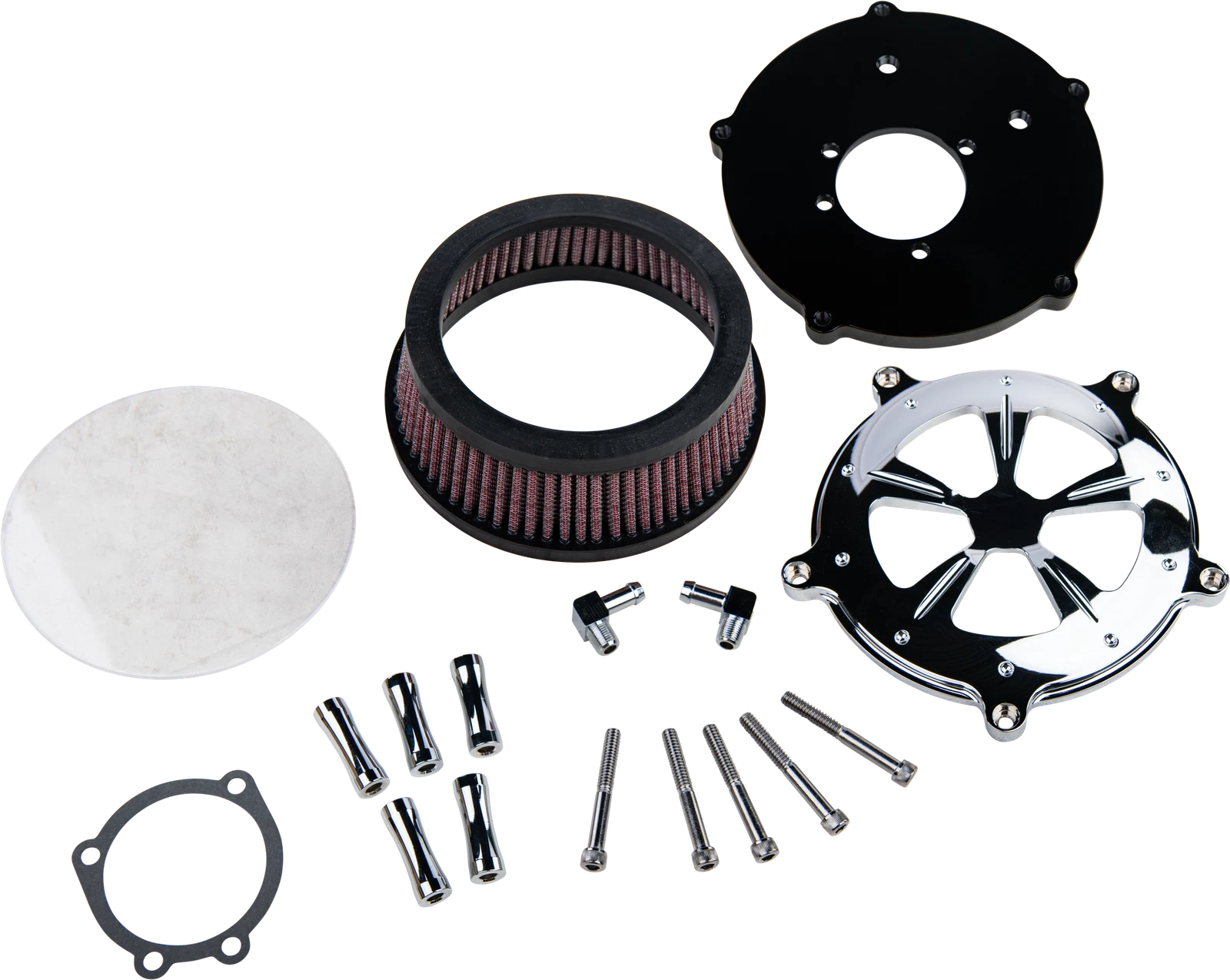 Air Cleaner Kit Chrome for Commodore V-Twin Bikes (HARDDRIVE)