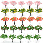 20pcs Cherry Blossom Model Trees for Garden Scenery