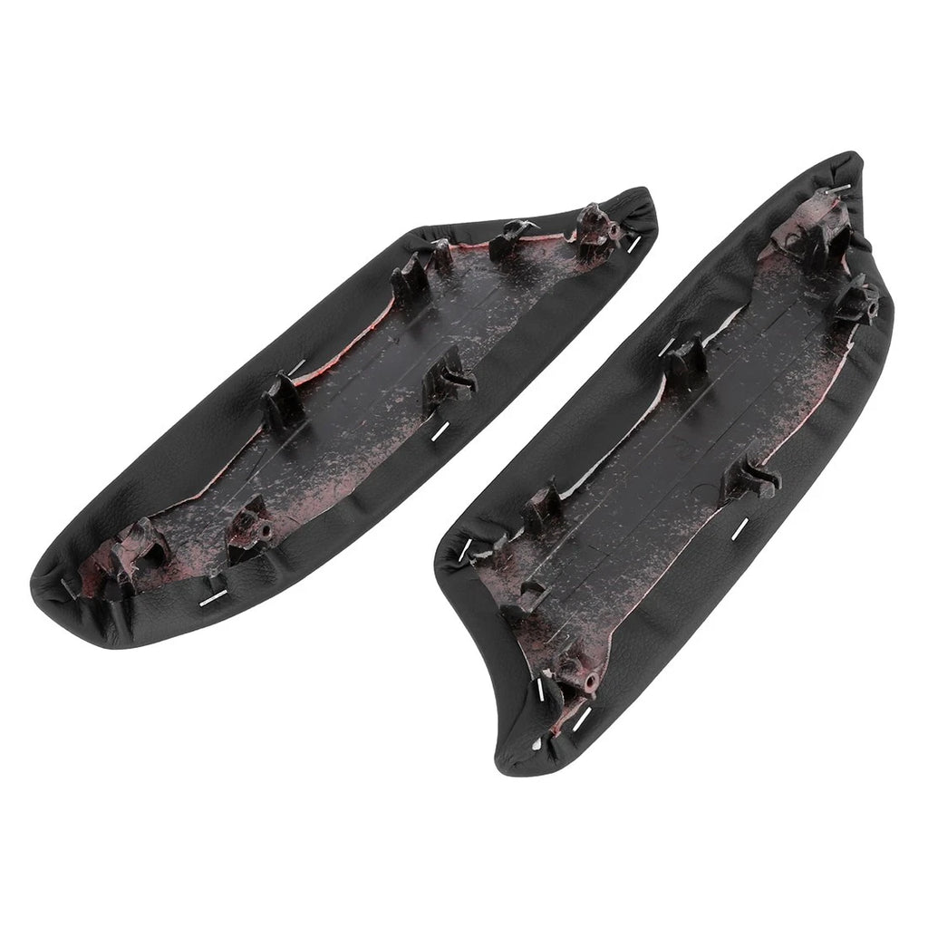 Set of 2 Front Door Panels Armrest Lid Handle Covers Black for Honda Accord (2008–2012) 752374482356