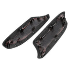 Set of 2 Front Door Panels Armrest Lid Handle Covers Black for Honda Accord (2008–2012) 752374482356