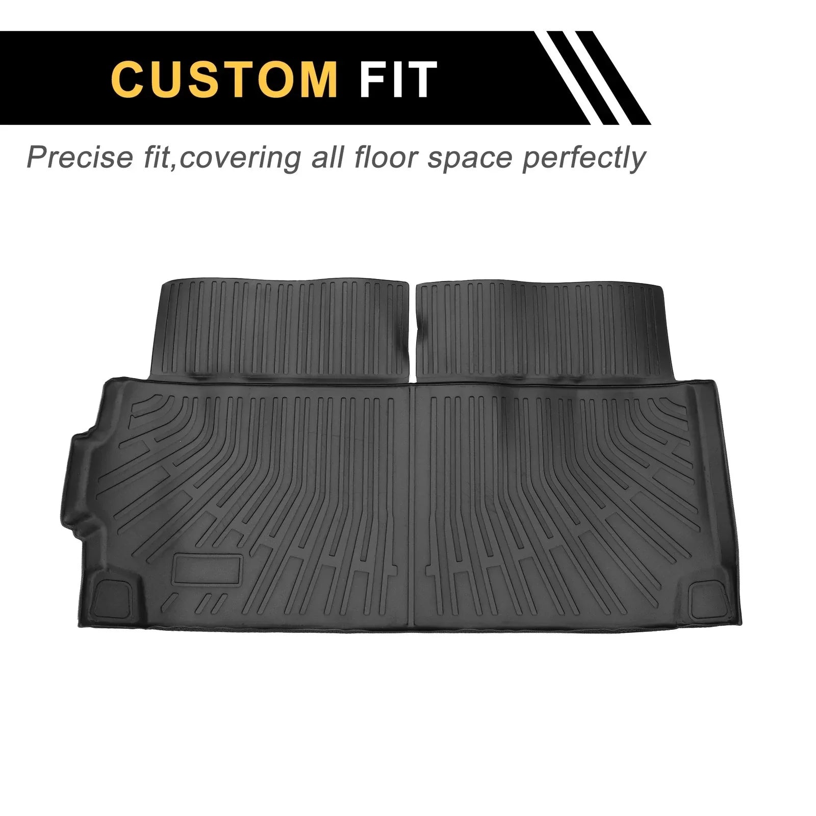 Cargo Liner Rear Trunk Mat Stripe Pattern TPE for BMW X7 (2019-2024)
