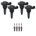 Set of 4 Ignition Coils & Spark Plugs for Sonata Sportage (L4)