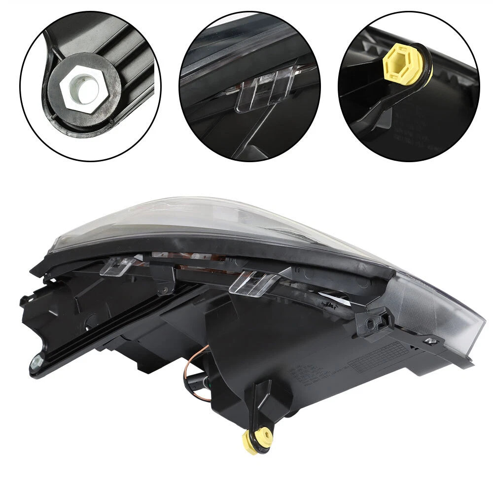 Halogen Projector Headlight Set for GMC Acadia (2013–2016) Black