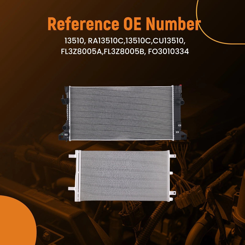 Aluminum Radiator & AC Condenser for Lincoln Navigator (2018–2019) FO3010334