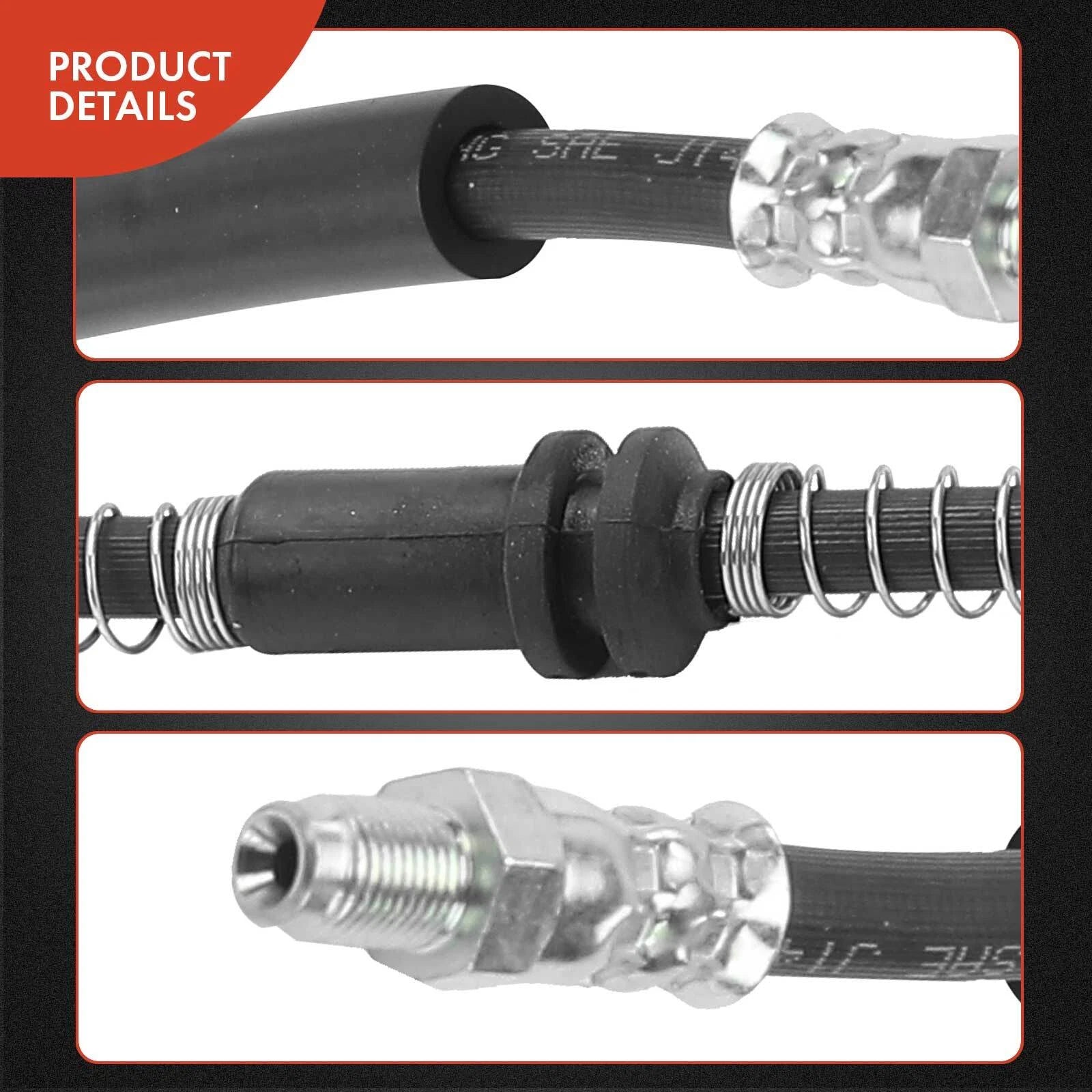 2X Front Brake Hydraulic Hose for Mercedes-Benz SL400 SL450 (2015–2016)