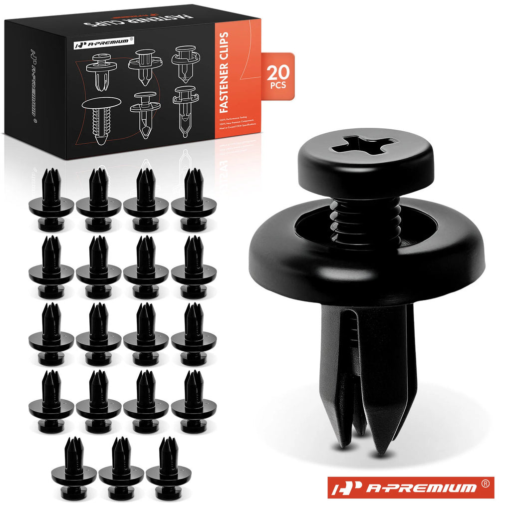 Set of 20 Nylon Front Fender Retainer Clips for Honda Civic