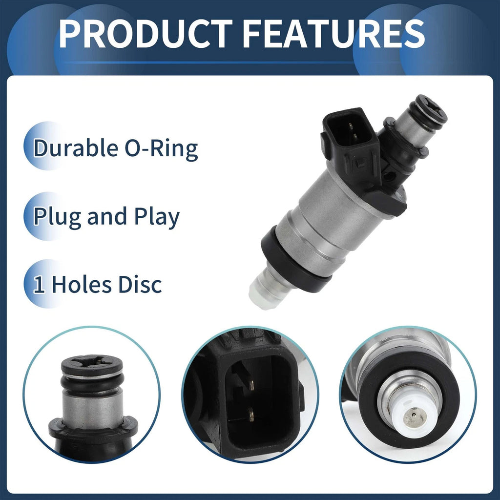Fuel Injector No. 06164-P2J-000 for Honda Civic EX (1996–1998) 1.6L Black