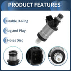 Fuel Injector No. 06164-P2J-000 for Honda Civic EX (1996–1998) 1.6L Black