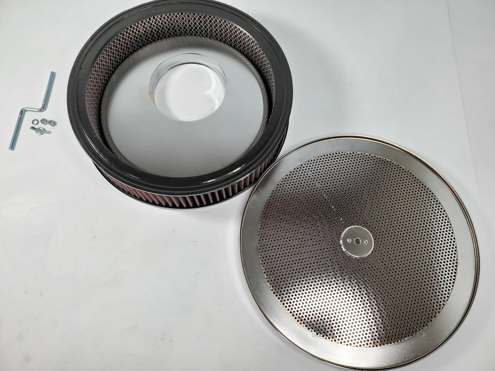 Washable Air Cleaner Assembly Chrome 4BBL Offset Base for Universal (2000–2026)