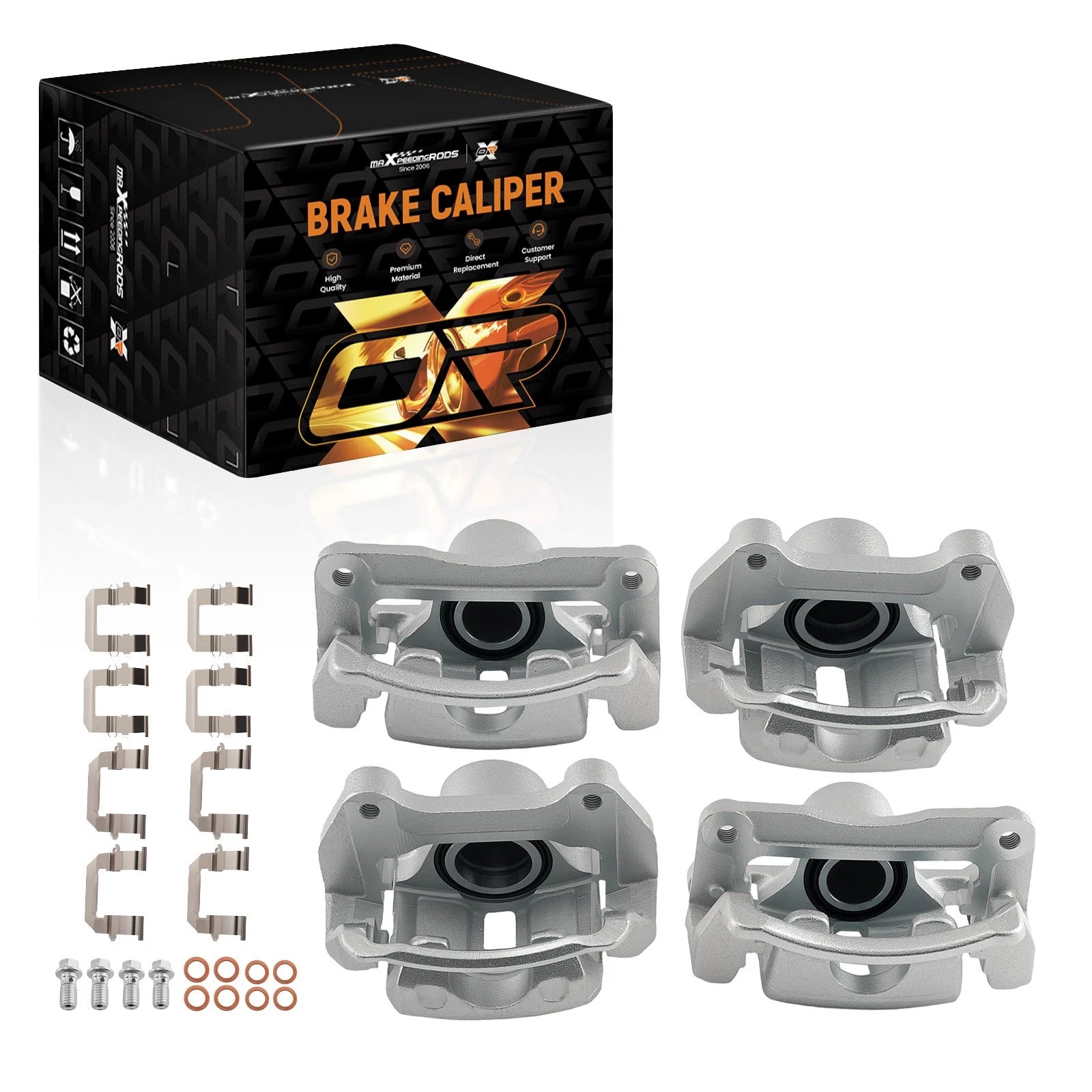 Set of 4 Brake Calipers for Chevrolet Equinox/GMC Terrain (2010–2017) 18B5040 18B5270