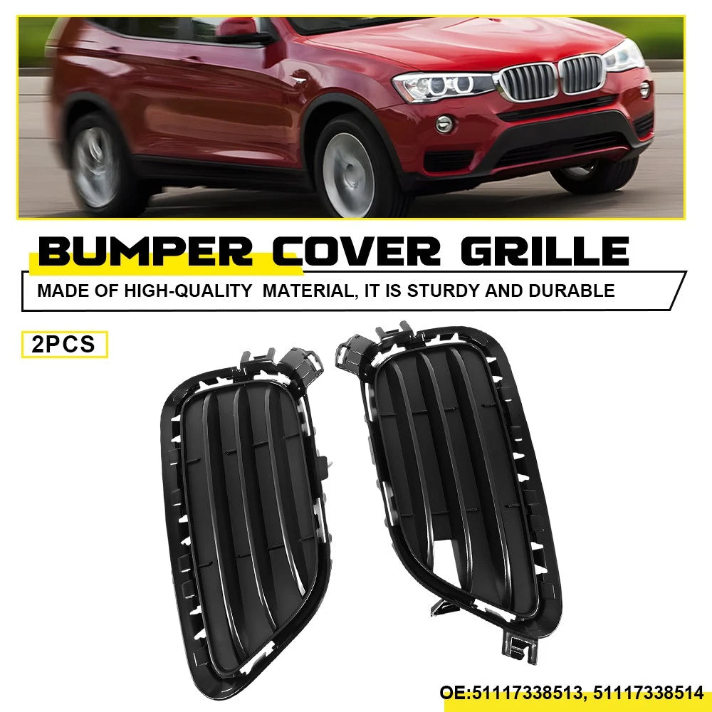 Front Bumper Cover Grill Set for BMW X3 F25 (2015–2017)