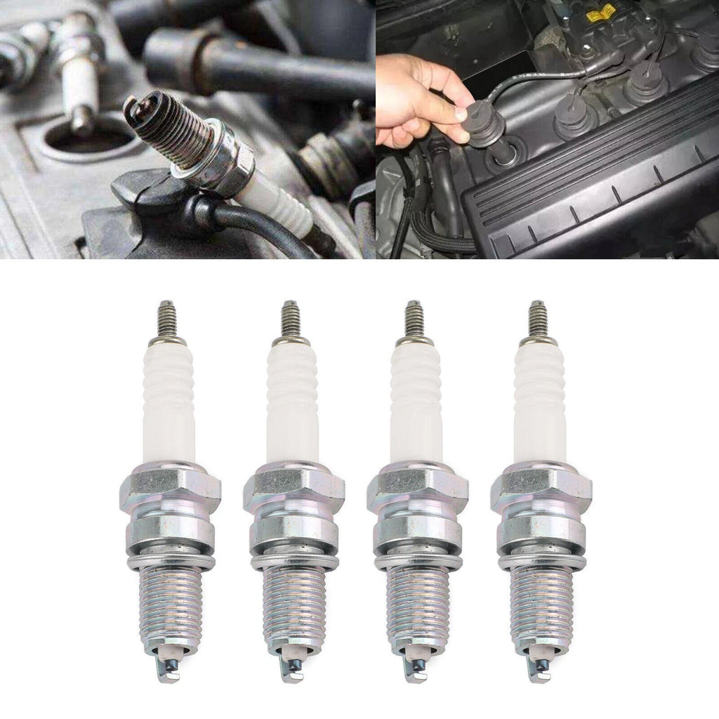 4X Spark Plug DPR8EA-9 for Honda VF1100 Magna Sabre VT750C GL1200 GL1100 (1982–1989)