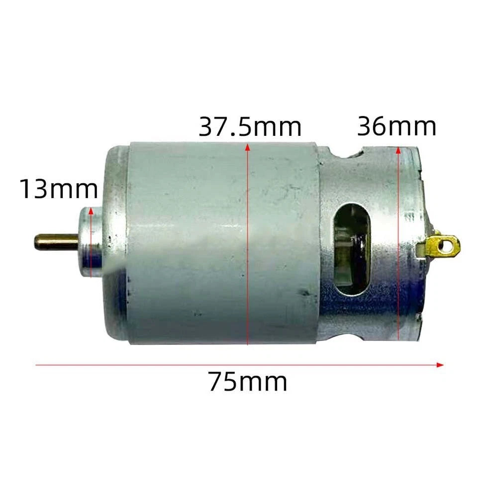 550 Type Motor 25V 29000 RPM Silver Finish for Small Drill Units (N/A)