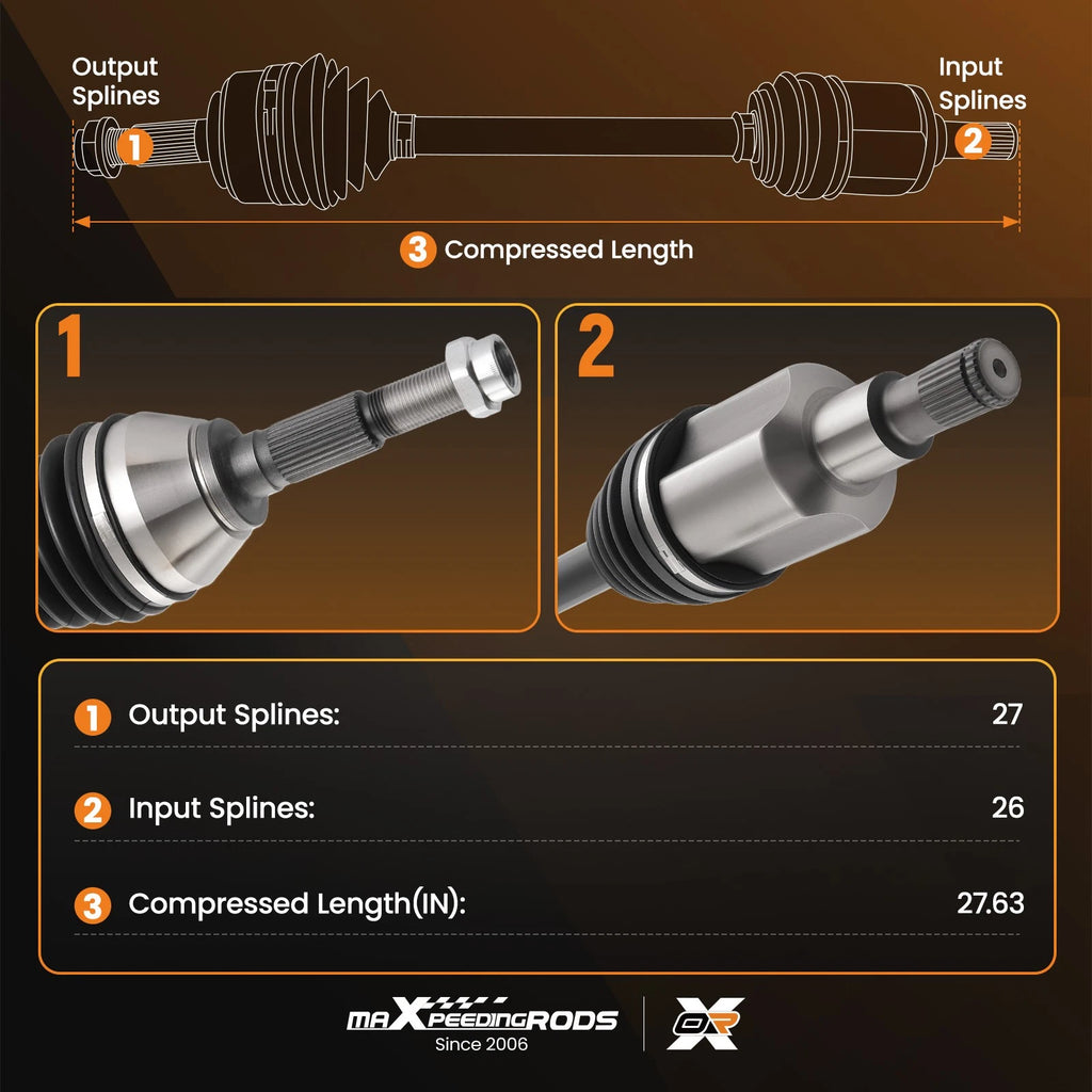 CV Axle Front for GMC Envoy Chevrolet (2002–2009)