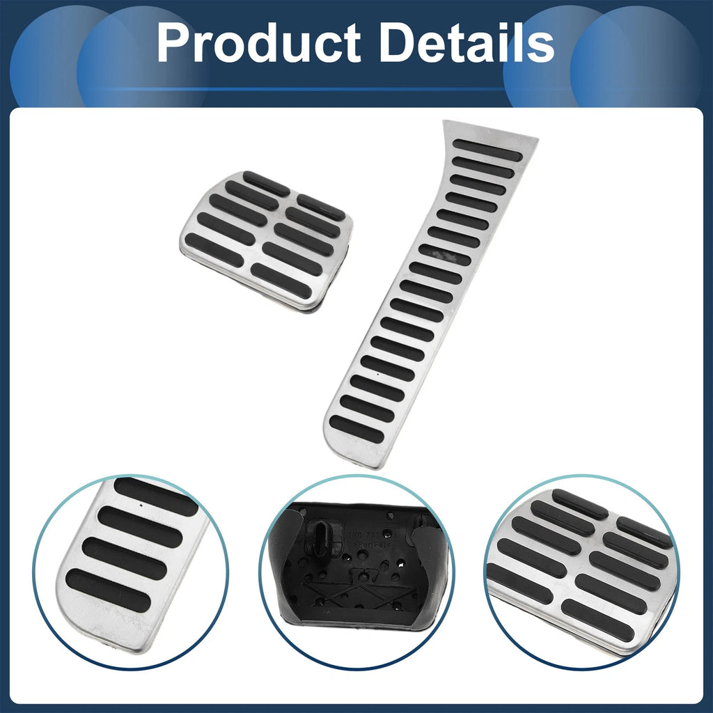 Set of 2 Automatic Footrest Pedals Cover for Volkswagen Beetle (2012–2019)