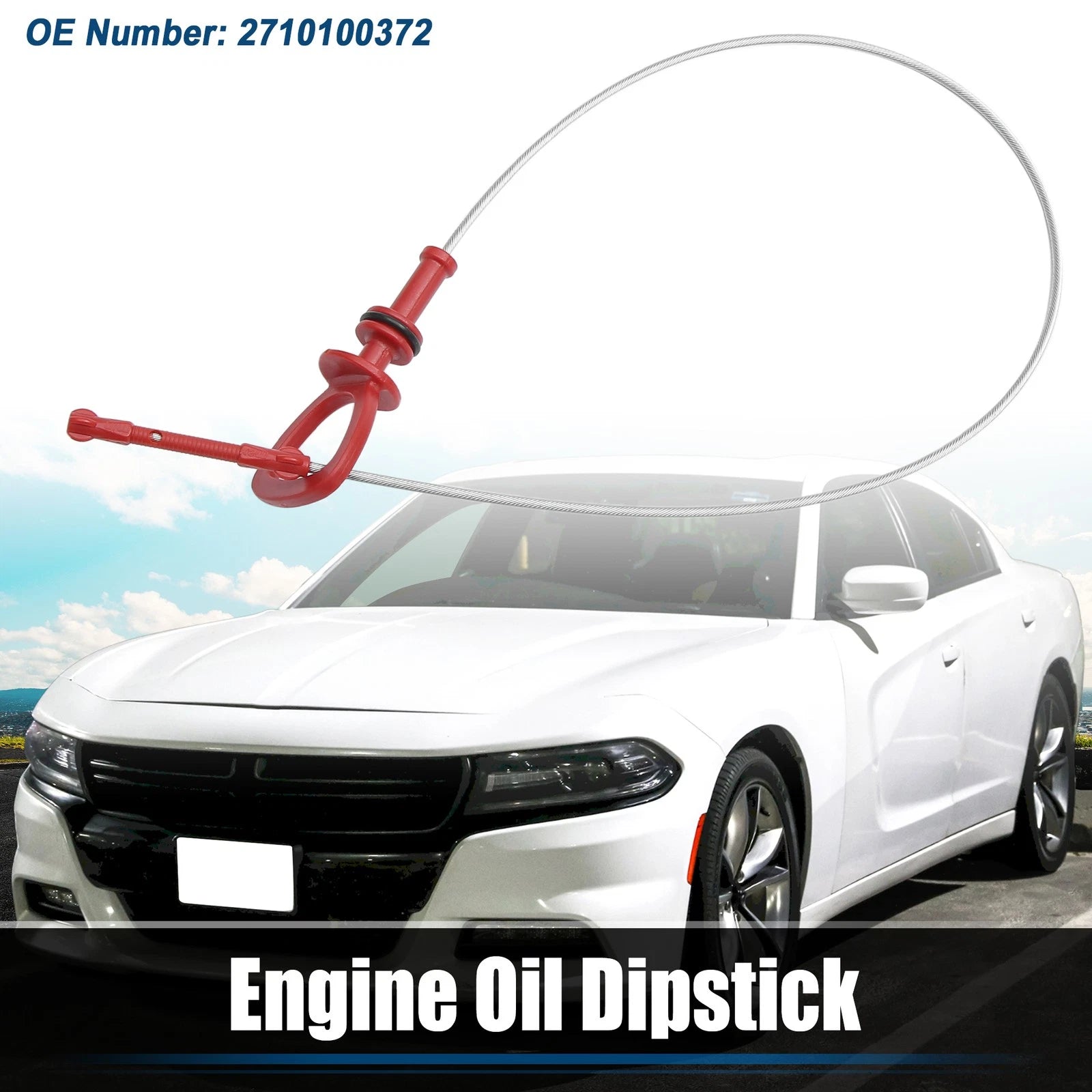 Engine Oil Fluid Level Dipstick for Mercedes-Benz CL203 (2003–2004) No.2710100372