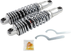Premium Ride-Height Adjustable Chrome Shocks for Drag Specialties