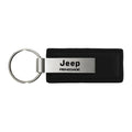 Black Leather Keychain - Officially Licensed for Jeep Renegade