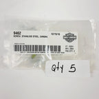 Set of 10 Chrome 8-32 x 1/2" Torx Button Head Lock Patch Screws for Harley-Davidson