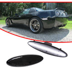 2X White LED Rear Bumper Side Marker Lights for Chevrolet Corvette C5