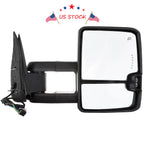 Pair Towing Mirrors for Chevy GMC (1999-2002) - Power, Heated, Chrome