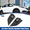 Pair Door Tweeter Speaker Panel Cover Trim for Honda CR-V (2012–2015) Black