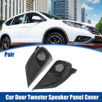 Pair Door Tweeter Speaker Panel Cover Trim for Honda CR-V (2012–2015) Black