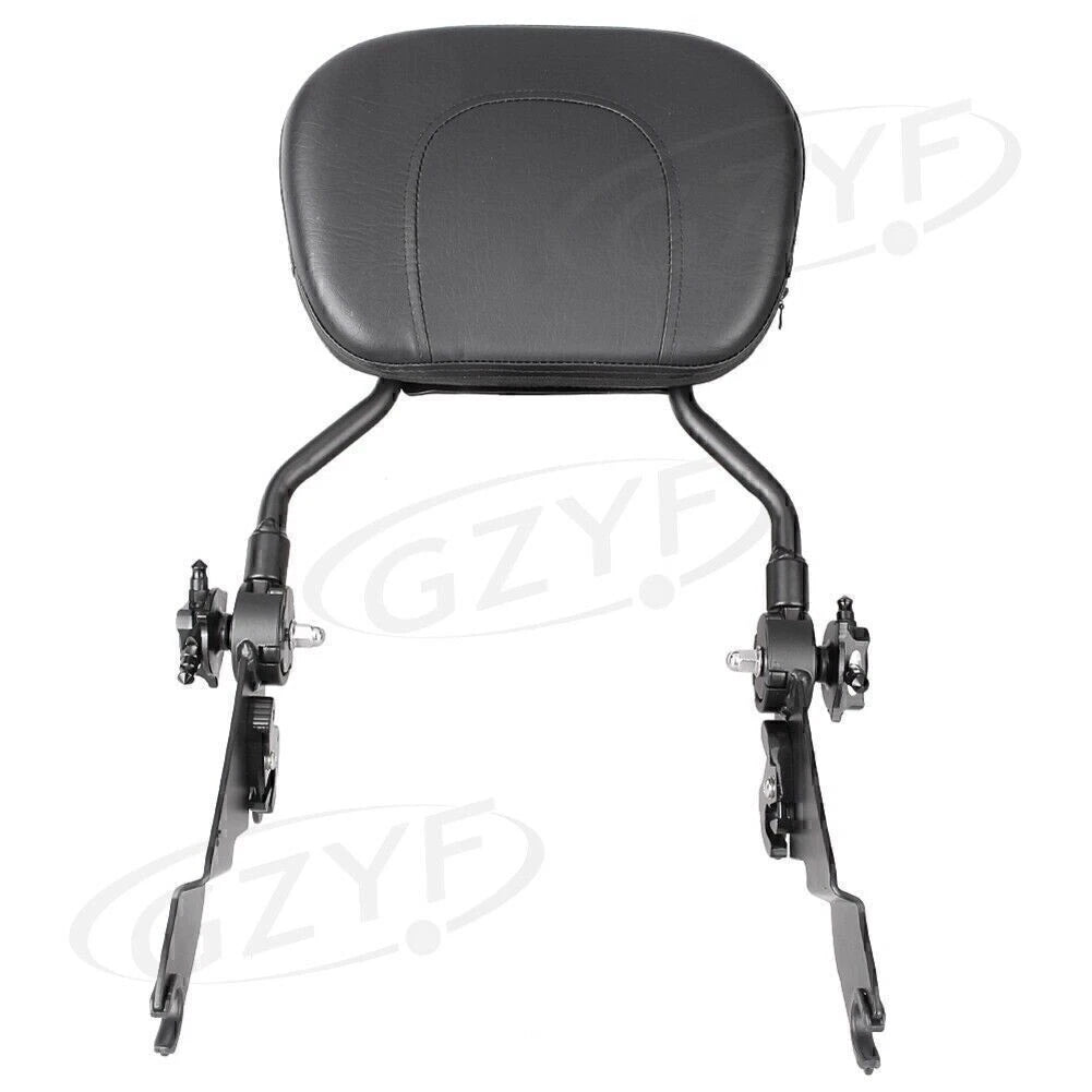 Detachable Backrest Sissy Bar Cushion for Harley Touring Road King Electra Glide