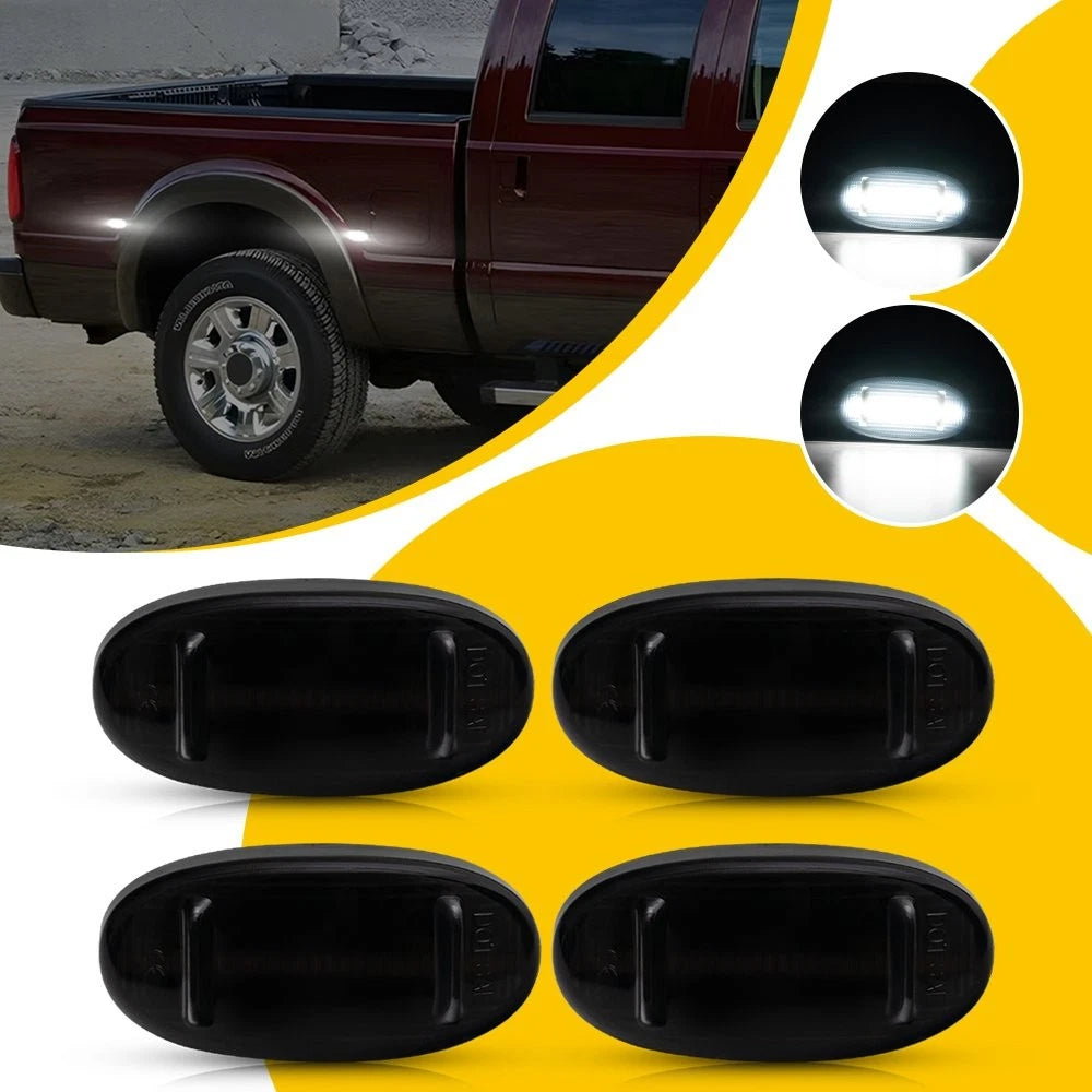 White LED Side Marker Light for Ford F-350 F-250 F-450 Super Duty (2011–2022)