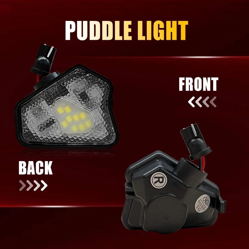 2X Side Mirror Laser Puddle Logo Light for Mercedes-Benz W204 W212 C207 X156