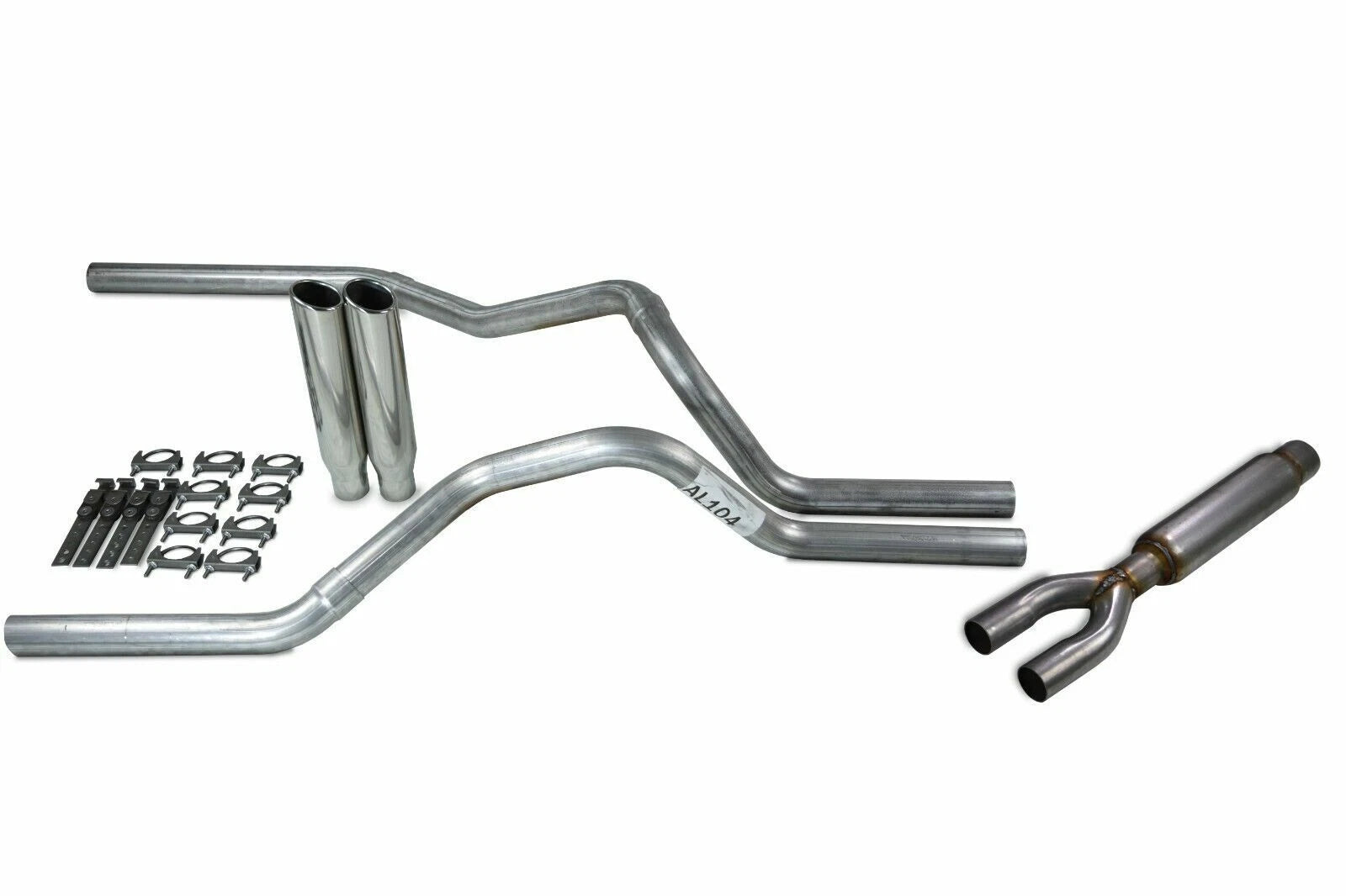 2.5" Dual Exhaust Kit for Ford F150 (2021–2025) - Glasspack Clamp On Tip