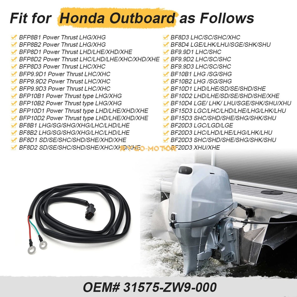 Wire Battery Charge for Honda BF 8 9.9 15 20 (31575-ZW9-000)