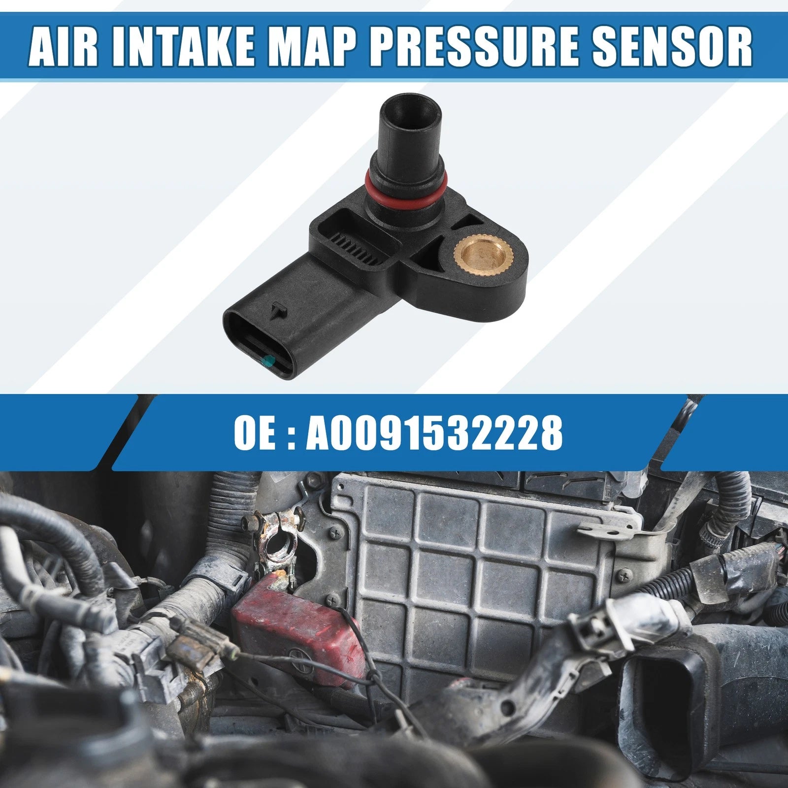 MAP Pressure Sensor No.A0091532228 for Mercedes-Benz CLA250 (2014–2019)