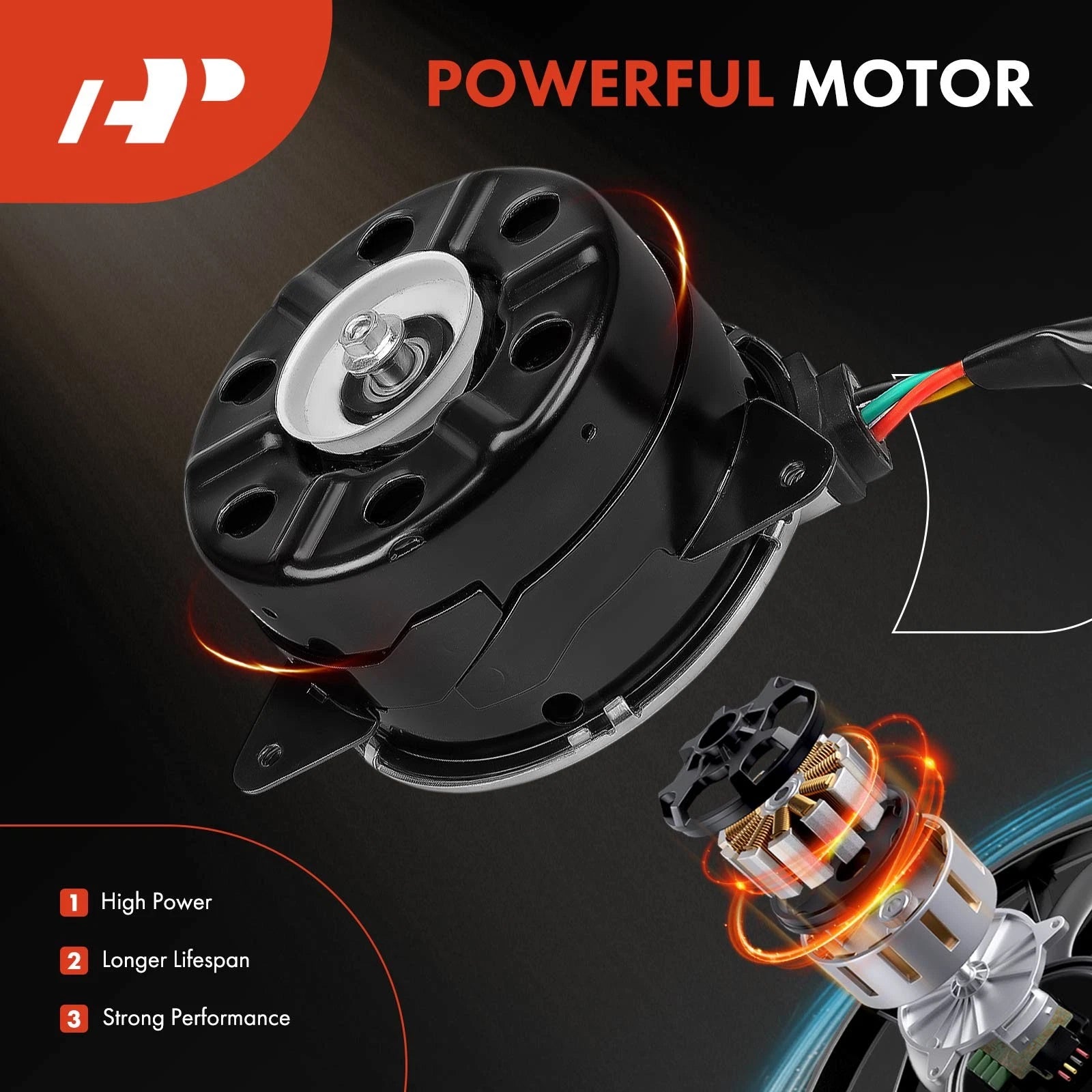 Radiator Fan Motor for Mitsubishi Mirage (2014–2015)