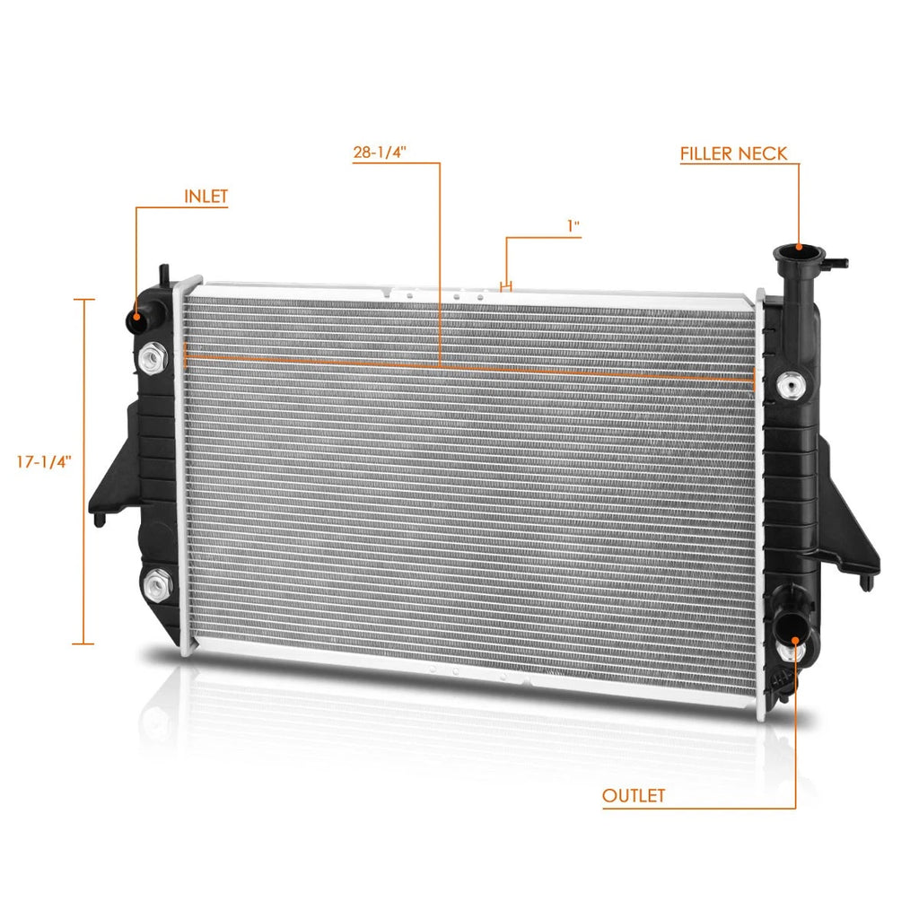 OE Style Aluminum Core Cooling Radiator DPI-1688 for Chevy Astro/GMC Safari (1995)