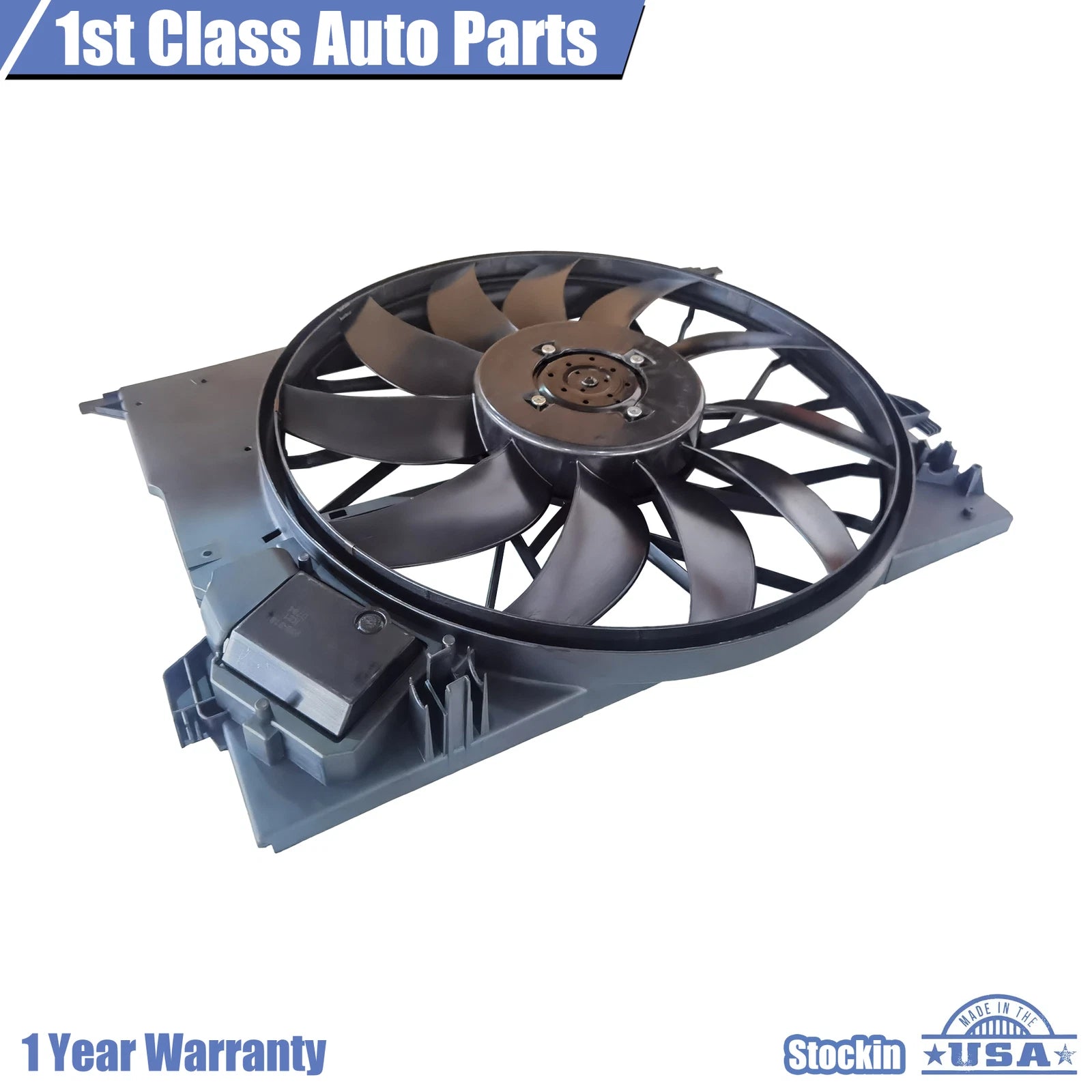 Radiator Cooling Fan Assembly for Mercedes-Benz W211 W221 (2003–2013)