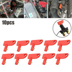 Pack of 10 Red Battery Isolation Keys for Auto Marine Boat Truck