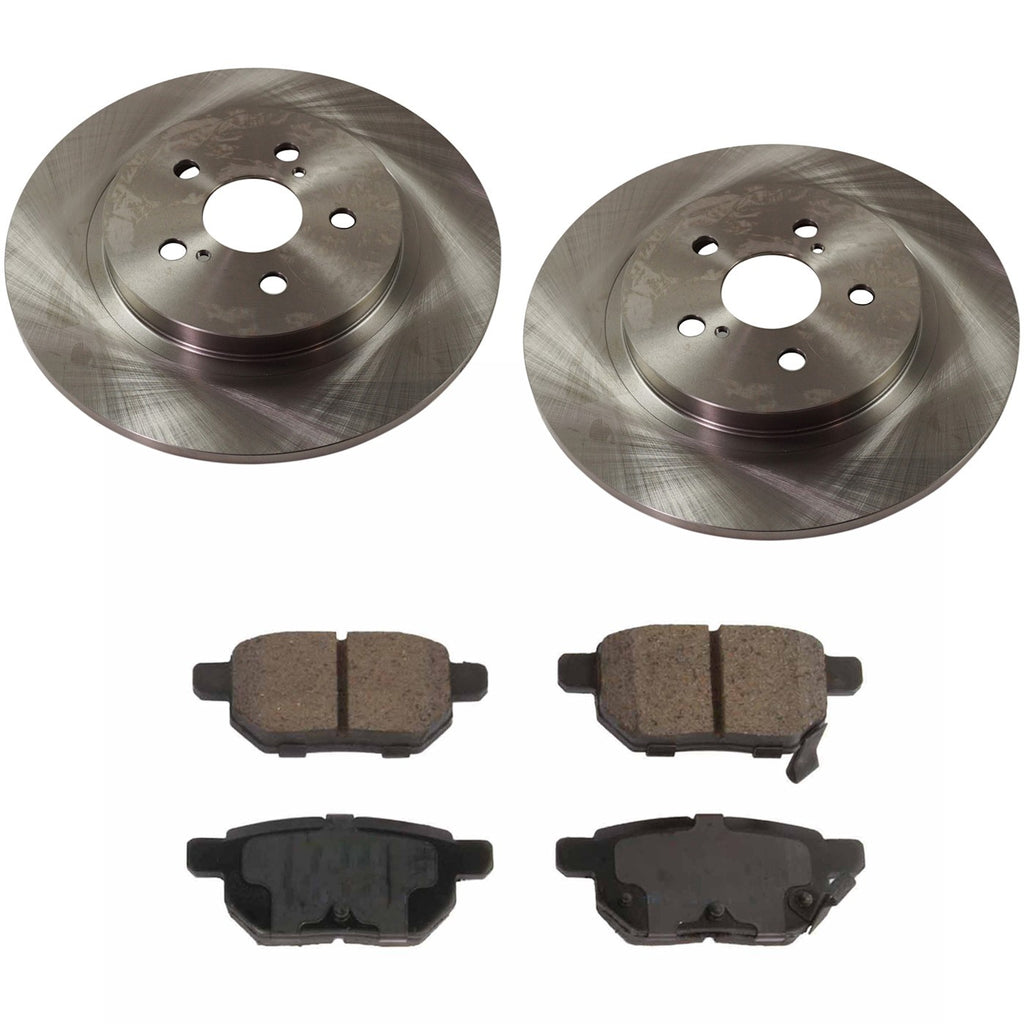 Rear Brake Disc Rotors and Pads Kit for Lexus CT200h (2014–2016)