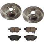 Rear Brake Disc Rotors and Pads Kit for Lexus CT200h (2014–2016)
