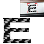 Carbon Black Door Wall Window Emblem Decals for
